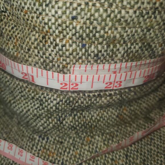 Hats of Ireland Size 7/57 (estimated) Castlebar Walking 100% Wool Donegal Tweed - Picture 3 of 7